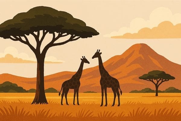 Map of Africa highlighting the top 10 safest countries for remote workers, digital nomads, and expats